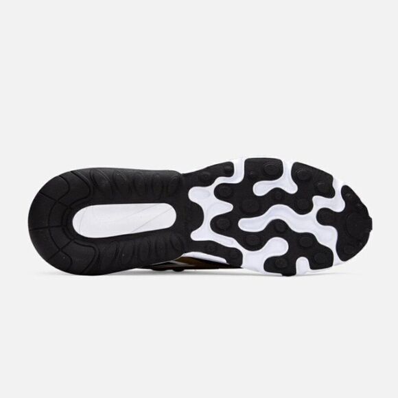 Nike Air Max 270 React Metallic Gold Sneakers Size 7.5 - Picture 5 of 14